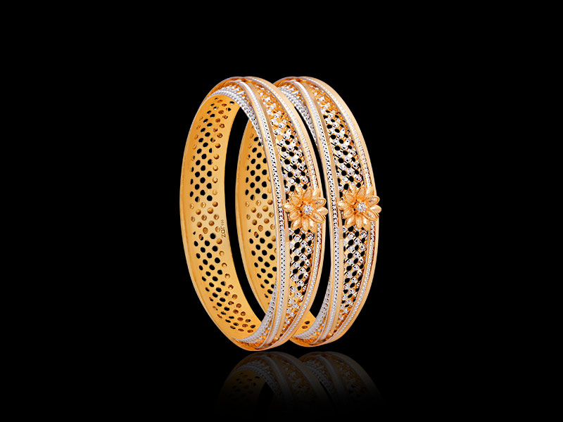CZ Gold Bangles & Signity Bangle Designs Online cz gold bangles designs